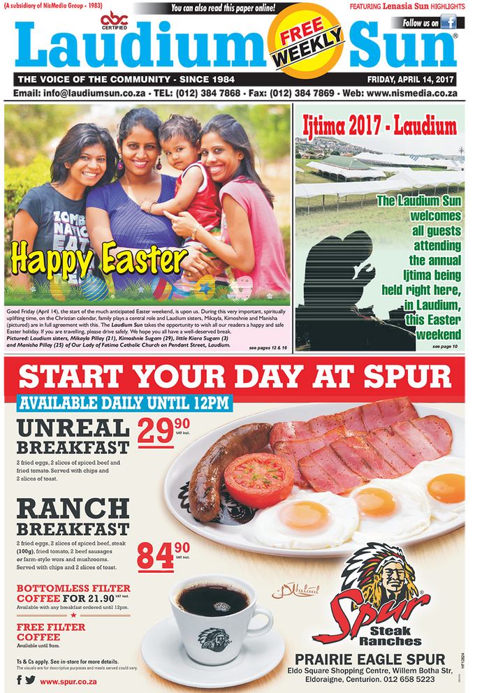 Laudium Sun 14 April 2017